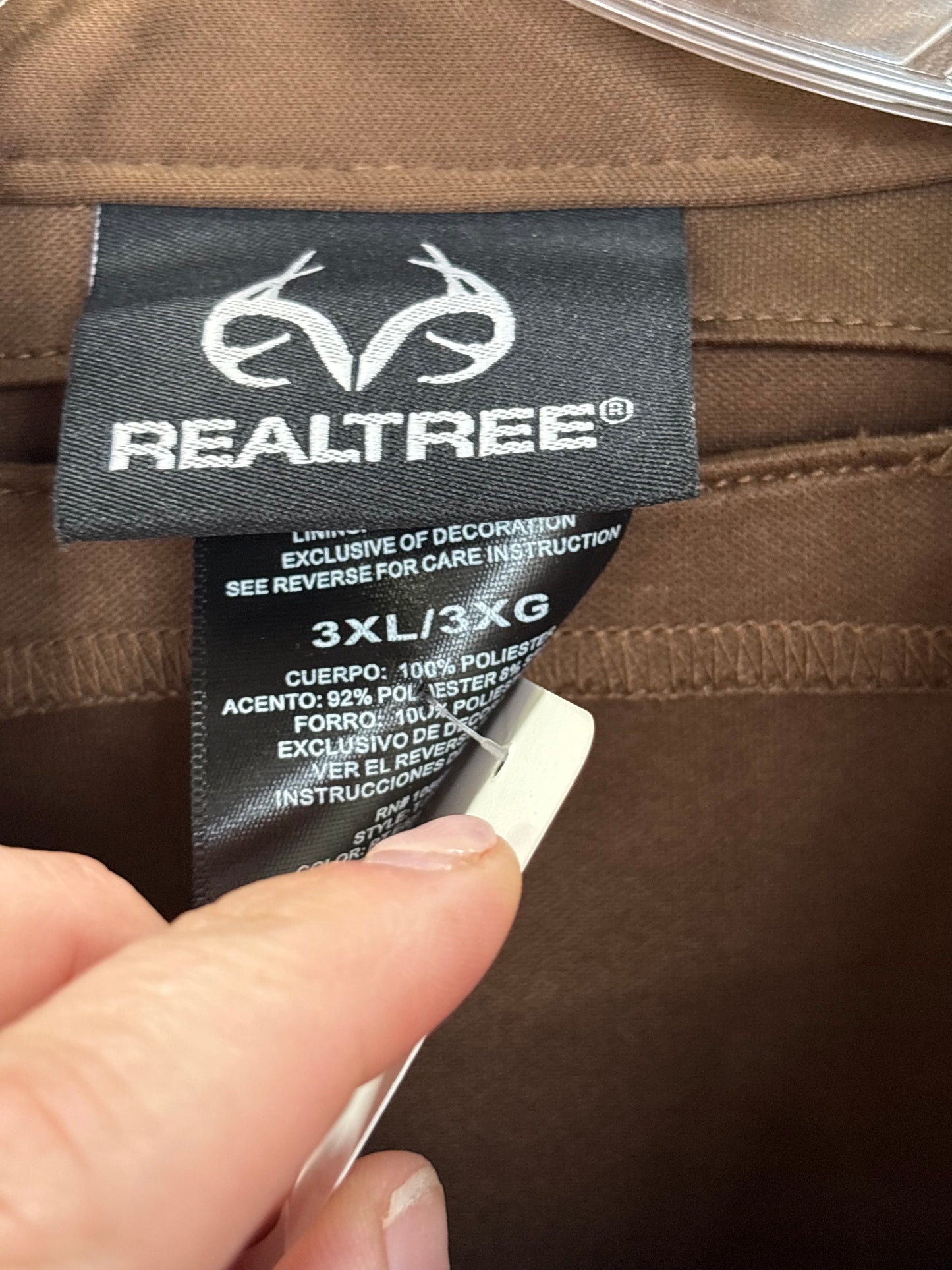 Realtree brand Camo 3xl Jacket throw over new
